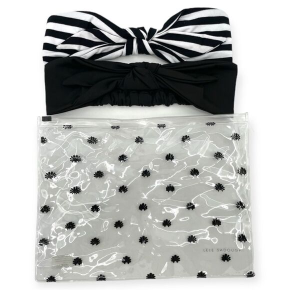 ~Lele Sadoghi Soft Headband Set of 2 with Storage Pouch NWT - Picture 2 of 8